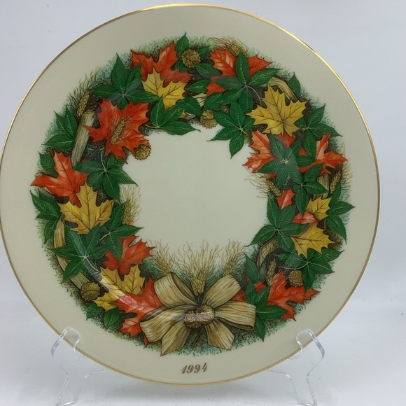 Vintage 1994 Lenox America’s Bounty Annual Thanksgiving Dinner Plate - Picture 1 of 11